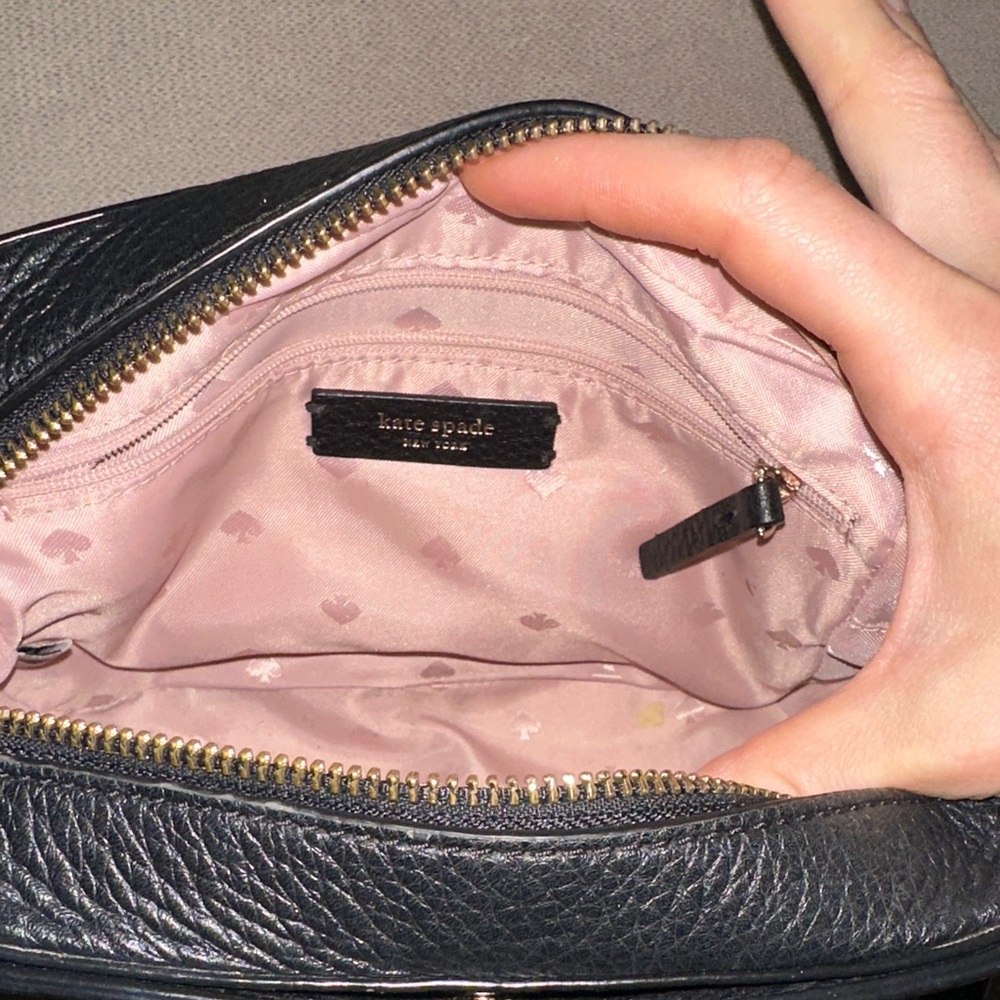 Kate Spade Black Pebbled Leather Crossbody Bag - Picture 5 of 10